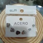 Pack de pendientes de acero